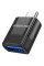 Переходник Borofone BV18 Type-C male to USB female 3.0 - Black - фото