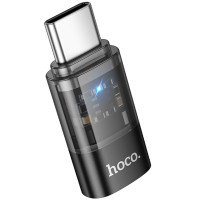 Перехідник Hoco UA36D Type-C male to Lightning female - Black