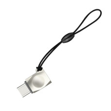 Переходник Hoco UA8 MicroUSB to Type-C - Стальной