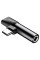 Переходник Baseus L41 Type-C to Type-C + 3.5mm (CATL41) - Черный - фото