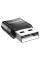 Переходник Hoco UA17 USB Male to Type-C Female USB2.0 - Черный - фото