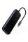 Перехідник Baseus Hub AcmeJoy 4-Port Type-C (USB3.0*3+Type-C PD&Data*1) (WKJZ) - Dark Gray