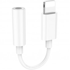 Перехідник Hoco LS34 Lightning to 3.5mm AUX - White