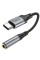 Перехідник Hoco LS36 Fresh Type-C to 3,5 AUX - Black - фото