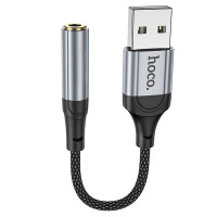 Переходник Hoco LS36 Fresh USB to 3,5 AUX - Black