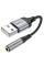 Перехідник Hoco LS36 Fresh USB to 3,5 AUX - Black - фото