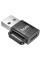 Перехідник Hoco UA31D OTG USB male to Type-C female USB2.0 - Black - фото