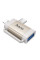 Перехідник Hoco UA31F OTG 2in1 Lightning male/Type-C male to USB female - Gray - фото