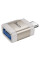 Перехідник Hoco UA31C OTG Type-C male to USB female - Gray - фото