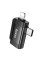 Перехідник Hoco UA31F OTG 2in1 Lightning male/Type-C male to USB female - Black - фото