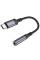 Переходник Borofone BV24 Graceful Type-C to 3.5mm - Metal grey - фото