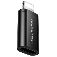 Переходник Borofone BV26A Lightning Male to Type-C Female - Black