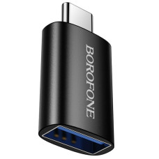 Перехідник Borofone BV26C Type-C Male to USB Female USB3.0 - Black