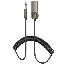 Bluetooth аудіо ресивер Borofone BC56 Peaceful (AUX 3.5mm+USB-A) - Metal gray