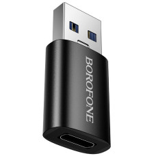 Переходник Borofone BV26B USB Male to Type-C Female USB3.0 - Black