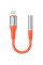 Перехідник Amaya AUX-08 Lightning to 3.5mm - Orange - фото