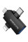 Переходник Borofone BV26D 3in1 Lightning male/Type-C male/Micro male to USB2.0 female - Black - фото