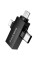 Переходник Borofone BV26D 3in1 Lightning male/Type-C male/Micro male to USB2.0 female - Black - фото