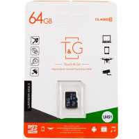 Карта пам'яті T&G (UHS-1) microSDXC Class 10 - 64GB (без адаптера) - Чорний