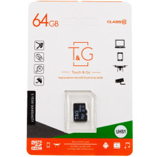 Карта пам'яті T&G (UHS-1) microSDXC Class 10 - 64GB (без адаптера) - Чорний
