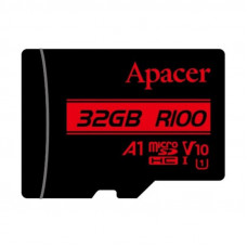 Карта памяти Apacer microSDHC (UHS-1) 32Gb class 10 V10 A1 R100MB/s (без адаптера) - Black