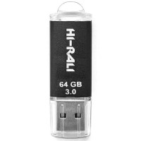 Флеш-накопитель Hi-Rali Rocket Series USB 3.0 — 64GB - Черный