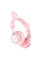 Накладные наушники Hoco W36 Cat ear (3.5mm/1.2m) - Pink - фото