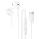 Навушники Borofone BM100 Fuente universal with microphone (Type-C/1.2m) - White