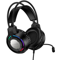 Накладные наушники Borofone BO112 Wave (3.5mm+USB/2m) Black