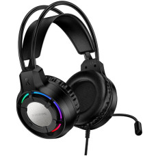 Накладные наушники Borofone BO112 Wave (3.5mm+USB/2m) - Black