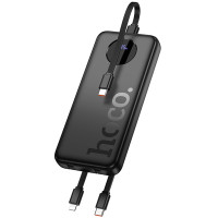 Портативное ЗУ Power Bank Hoco J132 Sabio 22.5W+PD20W with 3 cables 10000 mAh Black