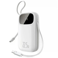 Портативний ЗП Power Bank Baseus EnerFill FC31 PD22.5W with cables 10000 mAh (PPQD3) Moon White