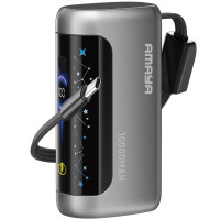 Портативное ЗУ Power Bank Amaya F040C PD22.5W with display and cable 10000 mAh Gun Grey