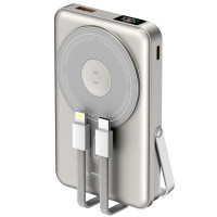 Портативное ЗУ Power Bank Amaya W018C 20W с Беспроводное зарядное устройство 10000 mAh Gray
