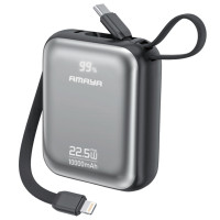Портативное ЗУ Power Bank Amaya F139C PD22.5W with cable 10000 mAh Black