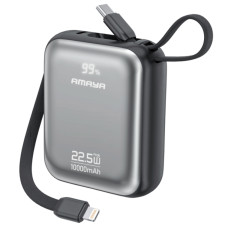 Портативний ЗП Power Bank Amaya F139C PD22.5W with cable 10000 mAh Black