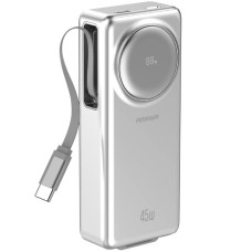 Портативное ЗУ Power Bank Amaya F132 45W with display and cable 10000 mAh - Silver
