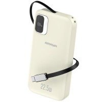 Портативное ЗУ Power Bank Amaya F131 22.5W with display and cable 10000 mAh Biege