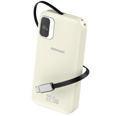 Портативное ЗУ Power Bank Amaya F131 22.5W with display and cable 10000 mAh - Biege