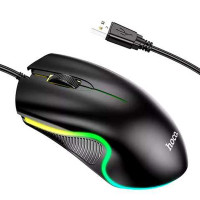 Мышь проводная Hoco GM19 Enjoy - Black