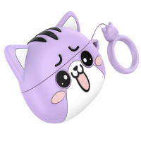 Бездротові TWS навушники Hoco EW48 - Purple Cat