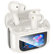 Бездротові TWS навушники Hoco EQ21 Sandy with Touch Screen ANC+ENC - Cloudy white