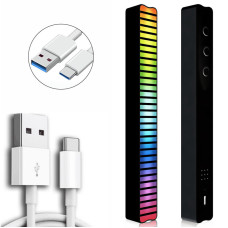 Настільна LED лампа RGB 5V Single Panel Bluetooth USB interface with app - Black