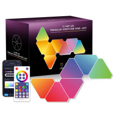 Настінний світильник Smart Triangular Quantum Light SAL-012B Bluetooth USB interface with app 6pcs - White