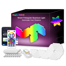 Настінний світильник Smart Triangular Quantum Light SAL-012B Bluetooth USB interface with app 10pcs - White