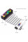 Настінний світильник Lines SAL-013B Bluetooth USB interface with app (6+2 pcs) - White - фото