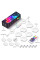 Модульный настінний світильник LED RGB 5V соты SAL-011B 6pcs Bluetooth USB with app - White - фото