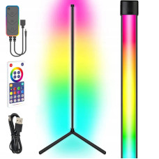 Підлогова кутова LED лампа RGB Magic 1 Bluetooth USB with app - Black