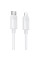 Дата кабель Borofone BX123 Leya Type-C to Lightning 30W (1m) - White - фото