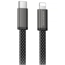 Дата кабель Borofone BX124 Peace Type-C to Lightning 30W (1m) - Black